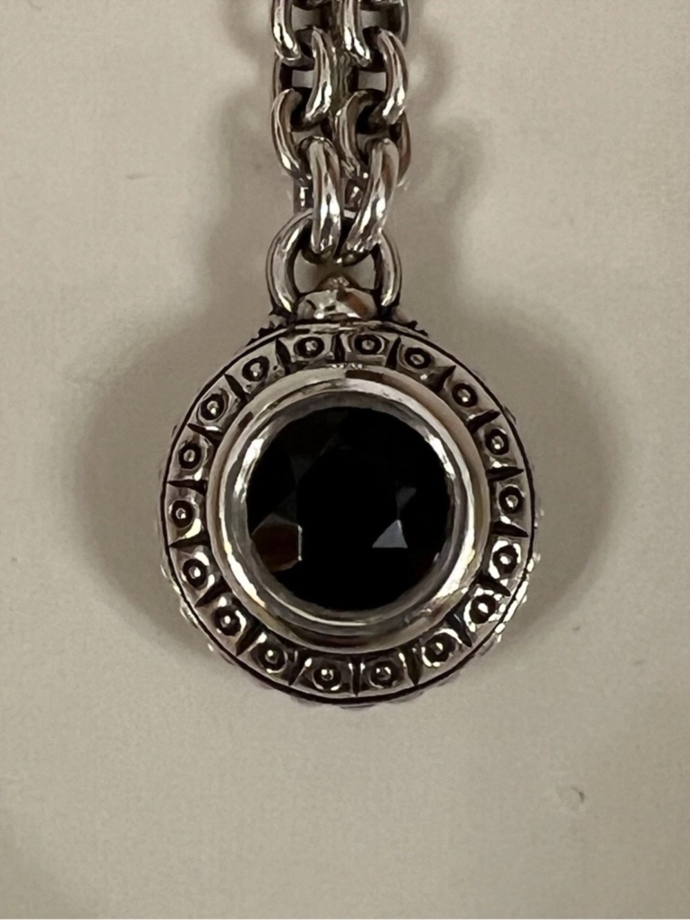 David & Ronnie Sterling (925) Silver with 14K Gold accents, Black Onyx Stone